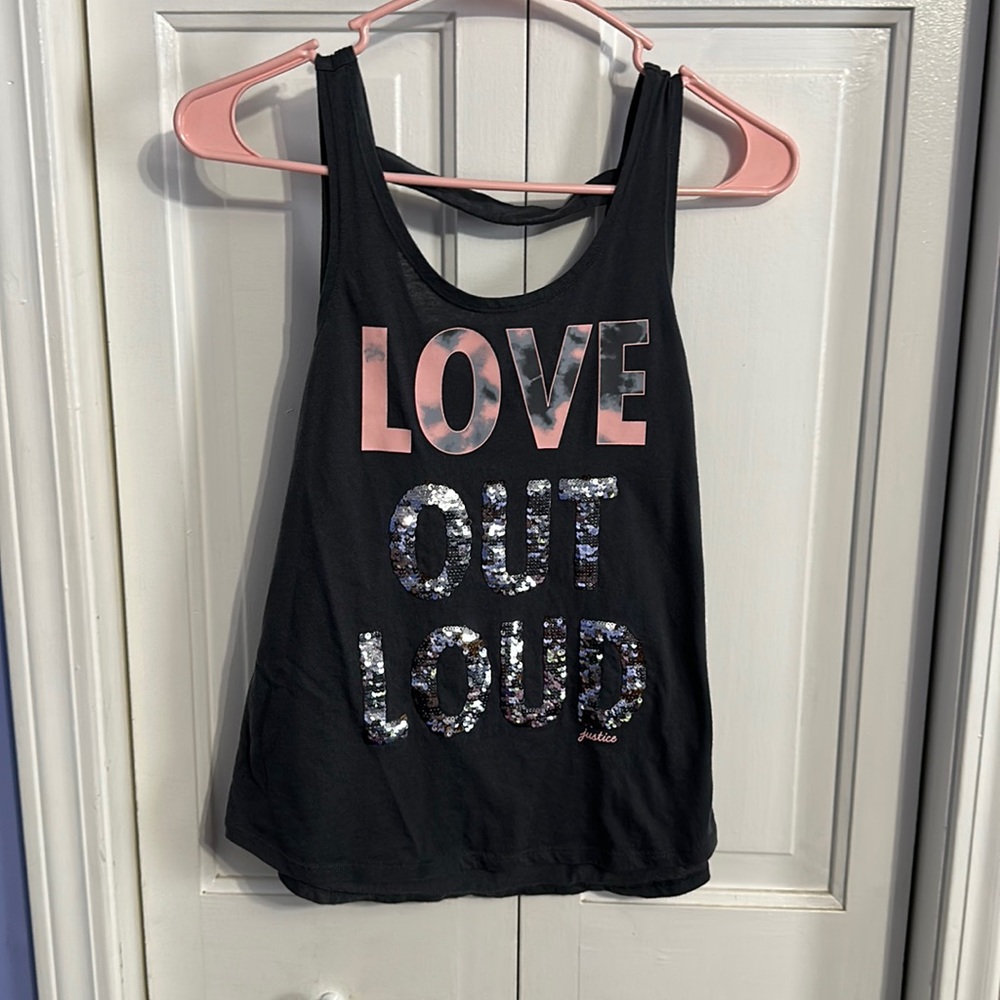 Justice tank top